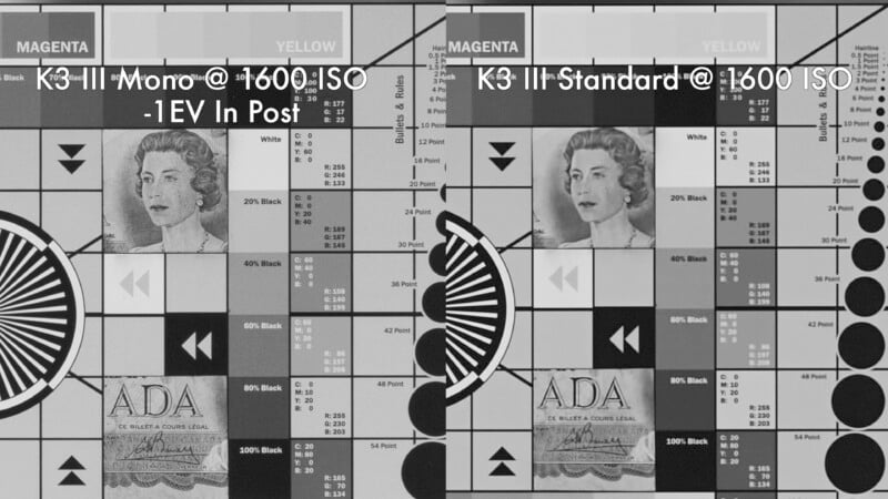 Pentax K3 III Monochrome detail comparison