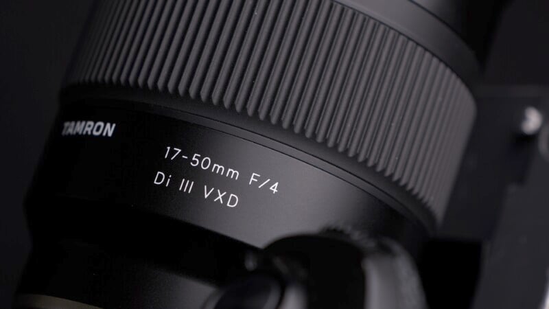 Tamron 17-50mm f/4 Di III VXD badge